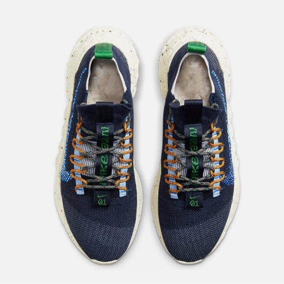 Nike Men's Space Hippie 01 Obsidian Navy Blue Shoes Sneakers - 12 - Picture 3 of 9